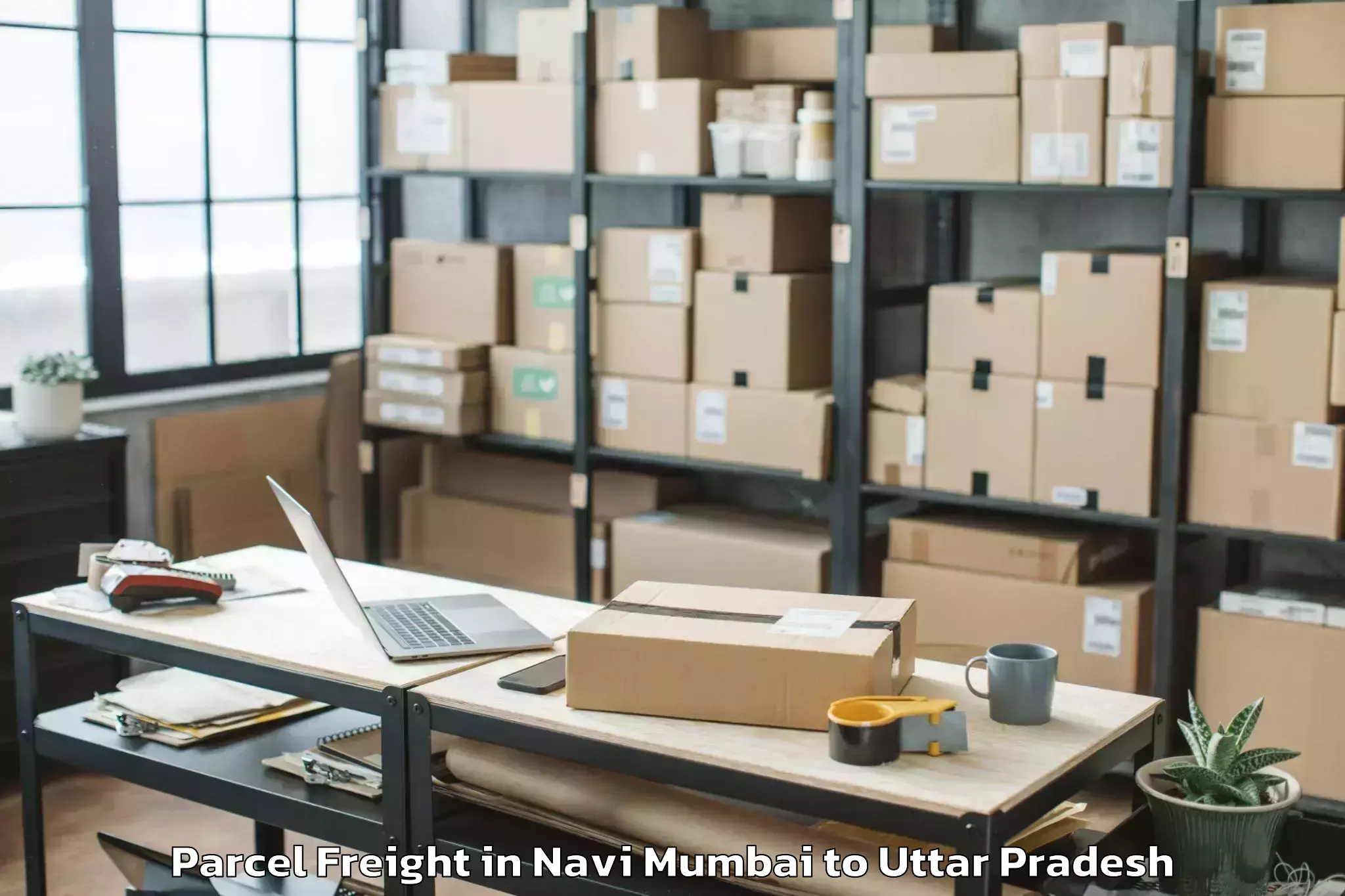 Get Navi Mumbai to Sasni Parcel Freight